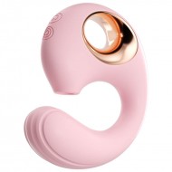 MizzZee - Dolphin Suction Vibrator (Chargeable - Pink)