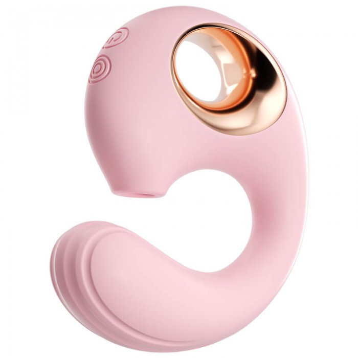 MizzZee - Dolphin Suction Vibrator (Chargeable - Pink)