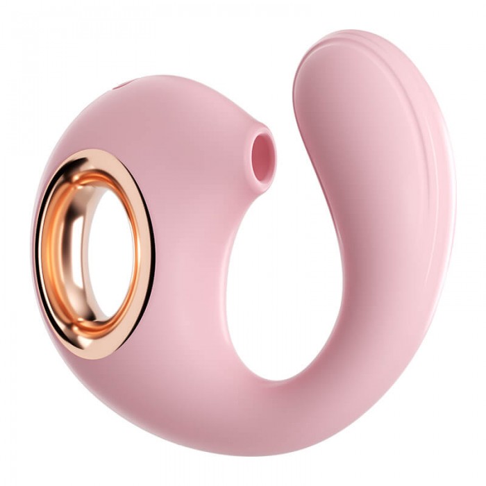 MizzZee - Dolphin Suction Vibrator (Chargeable - Pink)