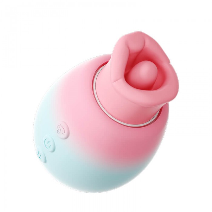 Ankni - Cherry Lips Realistic Oral Suction Vibrator (Chargeable - Pink)