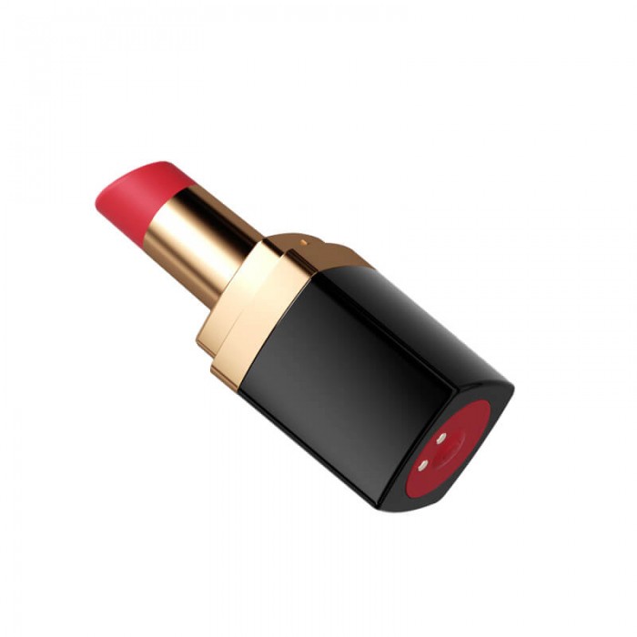 MizzZee - Lipstick Suction Vibrator (Chargeable - Black)