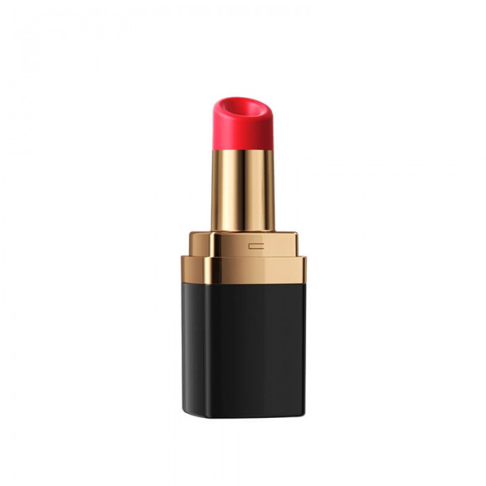 MizzZee - Lipstick Suction Vibrator (Chargeable - Black)