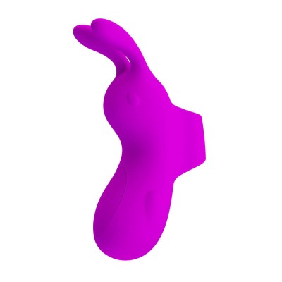 PRETTY LOVE - Bunny Finger Vibrator (Chargeable - Purple)