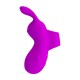PRETTY LOVE - Bunny Finger Vibrator (Chargeable - Purple)