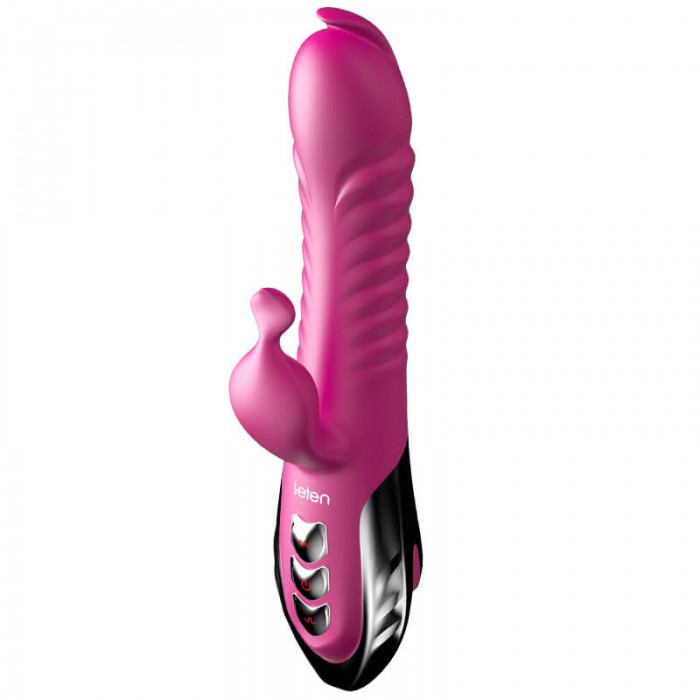 HK LETEN Female G-Spot Warming Dual-Vibrator (Chargeable - Red Rose)