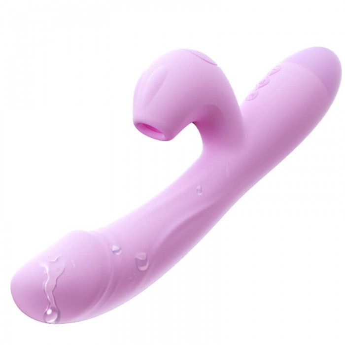 HK LETEN - Rabbit Sucking Intelligent Heating Vibrator Wand (Chargeable - Purple) HK LETEN - Rabbit Sucking Intelligent Heating Vibrator Wand (Chargeable - Purple)