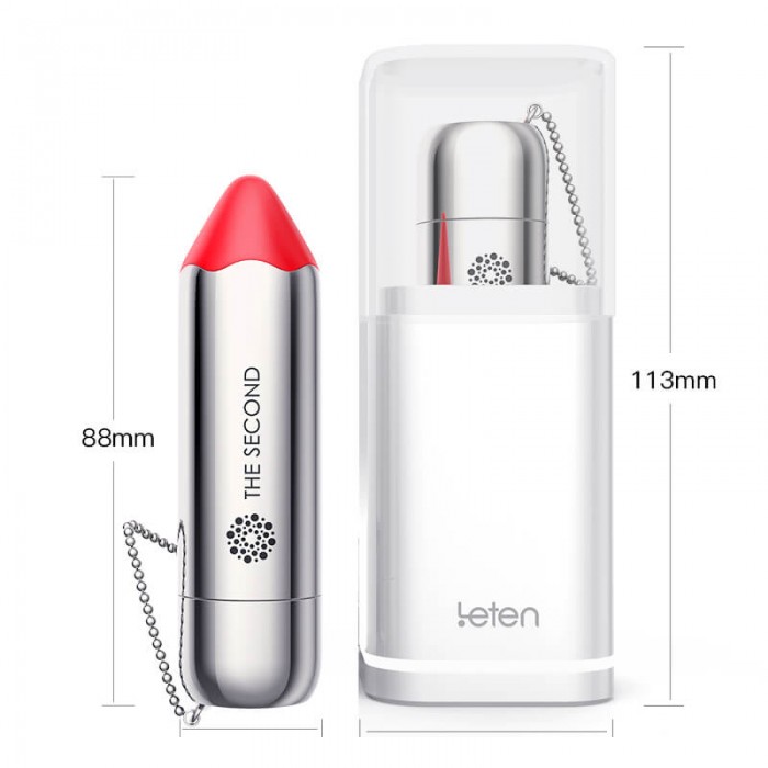 HK LETEN The Second Lipstick Vibrator (Chargeable - Red)