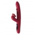 MizzZee - Oral Pleasure Hollow Licking Display Vibrator Wand (Chargeable - Burgundy)