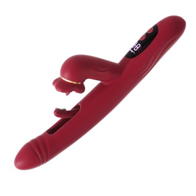 MizzZee - Oral Pleasure Hollow Licking Display Vibrator Wand (Chargeable - Burgundy) MizzZee - Oral Pleasure Hollow Licking Display Vibrator Wand (Chargeable - Burgundy)