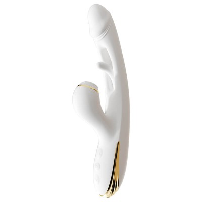 MizzZee - Little Red Heart Suction Antibacterial Vibrator Wand (Smart APP Model - Chargeable)