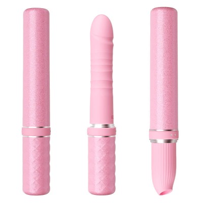 MizzZee - First Love Pleasure Thrusting Suction Wand (Chargeable - Pink)