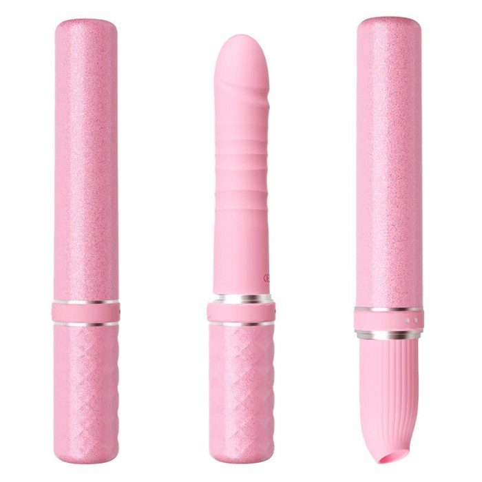 MizzZee - First Love Pleasure Thrusting Suction Wand (Chargeable - Pink) MizzZee - First Love Pleasure Thrusting Suction Wand (Chargeable - Pink)