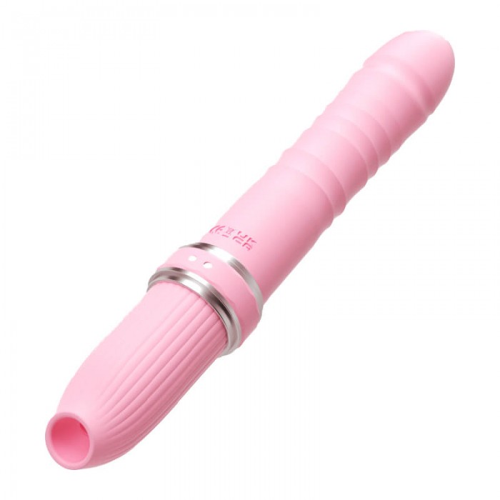 MizzZee - First Love Pleasure Thrusting Suction Wand (Chargeable - Pink) MizzZee - First Love Pleasure Thrusting Suction Wand (Chargeable - Pink)