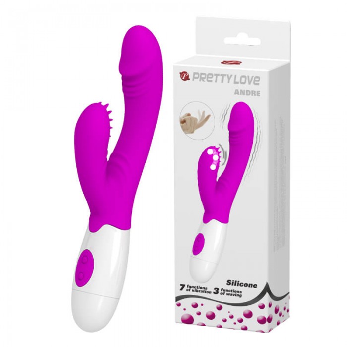 PRETTY LOVE G-Spot Dual Vibrator (Red Rose)