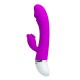 PRETTY LOVE - The Mystery Man Feather Brush Dual Vibrator Wand Masturbator (Battery - Purple)