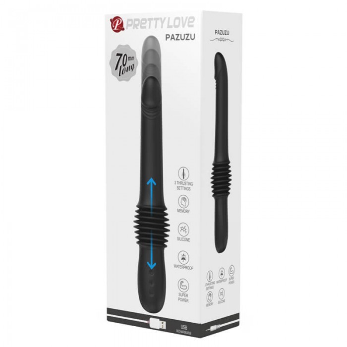 PRETTY LOVE - The Warrior Auto Thrusting Vibrators (Chargeable - Black) PRETTY LOVE - The Warrior Auto Thrusting Vibrators (Chargeable - Black)