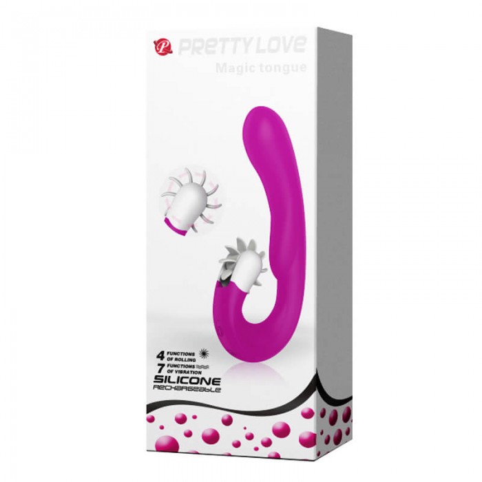 PRETTY LOVE - Magic Tongue Smart Licking Wheel Vibrator (Chargeable - Purple) PRETTY LOVE - Magic Tongue Smart Licking Wheel Vibrator (Chargeable - Purple)