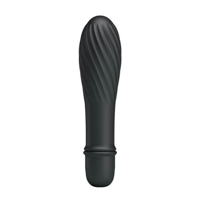 PRETTY LOVE - Screw Thread Vibrator Stick (Battery - Black)