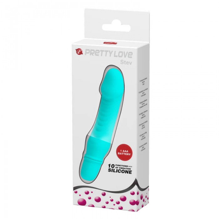 PRETTY LOVE - Dazzle Pleasure Stick Vibrator G-Spot Massage (Battery - Tiffany Blue)