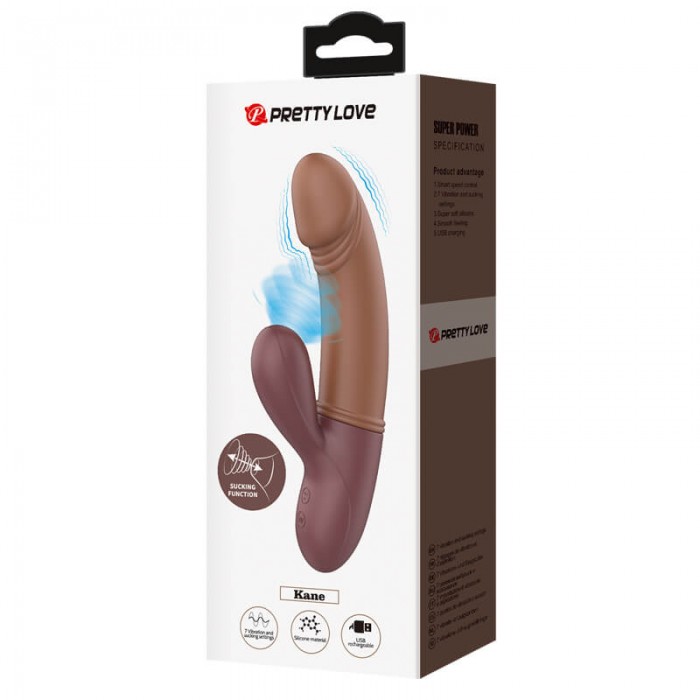 Pretty Love - Kane Powerful Sucking Vibrating Massager Wand (Chargeable - Brown) Pretty Love - Kane Powerful Sucking Vibrating Massager Wand (Chargeable - Brown)