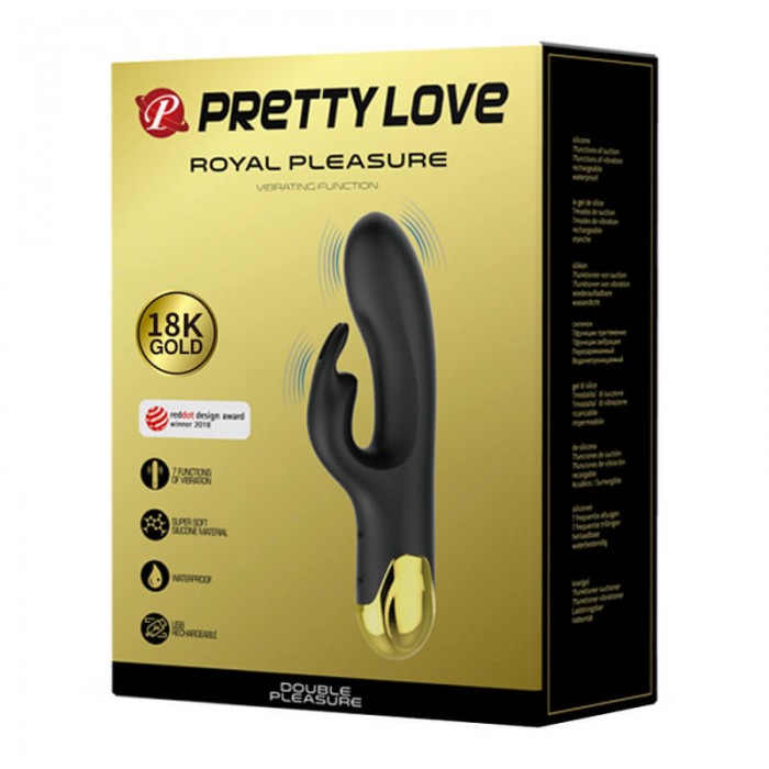 PRETTY LOVE - LIBERATORS III Rabbit Vibrator Wand Masturbator (Chargeable - Black Gold) PRETTY LOVE - LIBERATORS III Rabbit Vibrator Wand Masturbator (Chargeable - Black Gold)