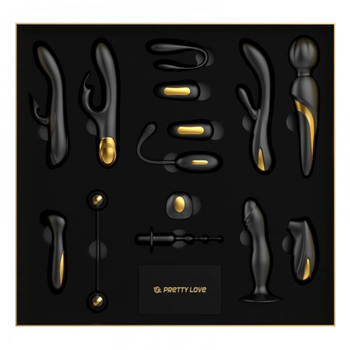PRETTY LOVE - 18K Gold Plated Queen's Luxury Collection (12 Pieces Set) PRETTY LOVE - 18K Gold Plated Queen's Luxury Collection (12 Pieces Set)