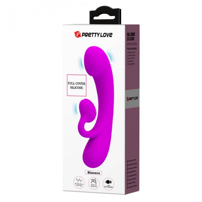 PRETTY LOVE - Sincere Wand Vibrator (Chargeable - Purple) PRETTY LOVE - Sincere Wand Vibrator (Chargeable - Purple)