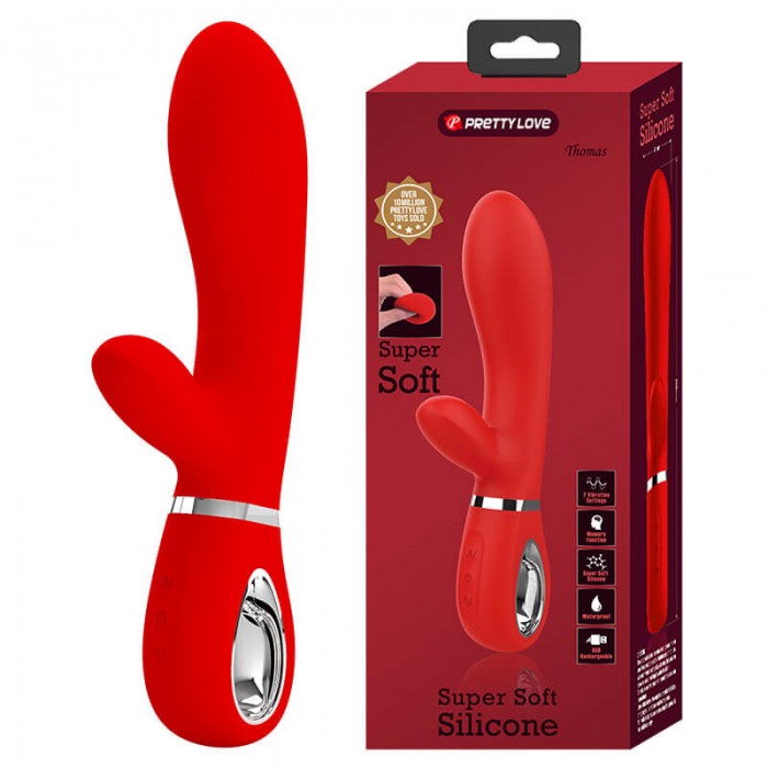PRETTY LOVE - Thomas Wand Vibrator (Chargeable - Red)