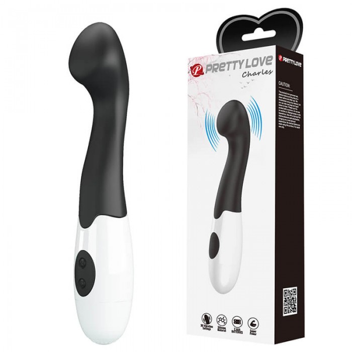 PRETTY LOVE - Charles Wand Vibrator (Battery - Black) PRETTY LOVE - Charles Wand Vibrator (Battery - Black)