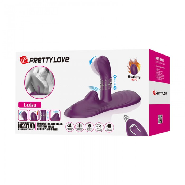 Pretty Love - Nodding Heating Bead Thrusting Vibrator (Wireless Remote - Chargeable) Pretty Love - Nodding Heating Bead Thrusting Vibrator (Wireless Remote - Chargeable)