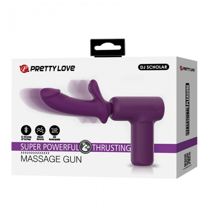 Pretty Love - DJ SCHOLAR Fully Automatic Thrusting Massage Gun (Chargeable - Purple) Pretty Love - DJ SCHOLAR Fully Automatic Thrusting Massage Gun (Chargeable - Purple)