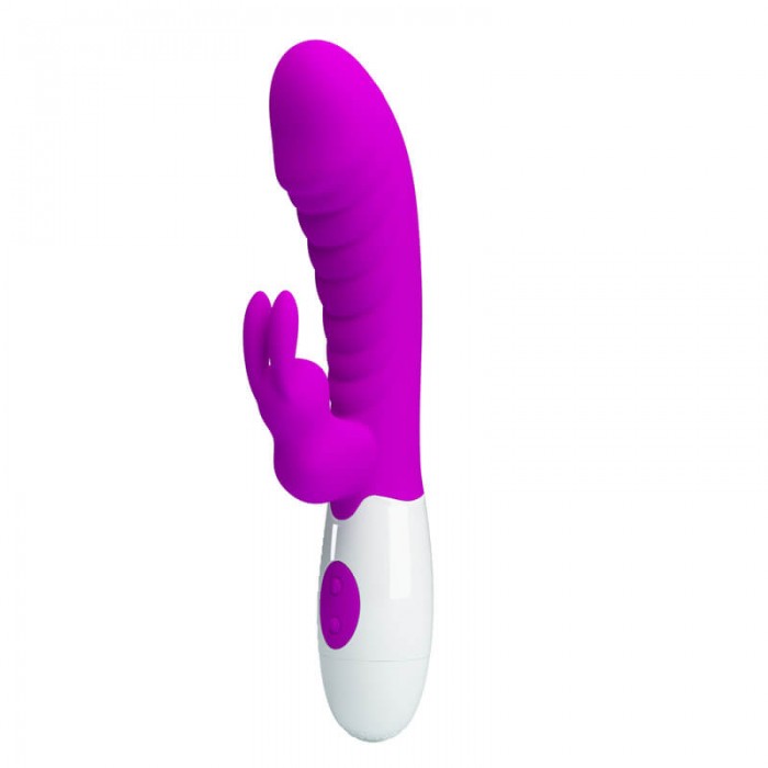 Pretty Love - Naughty Bunny Powerful Vibrating Massager Wand (Battery - Red Rose)