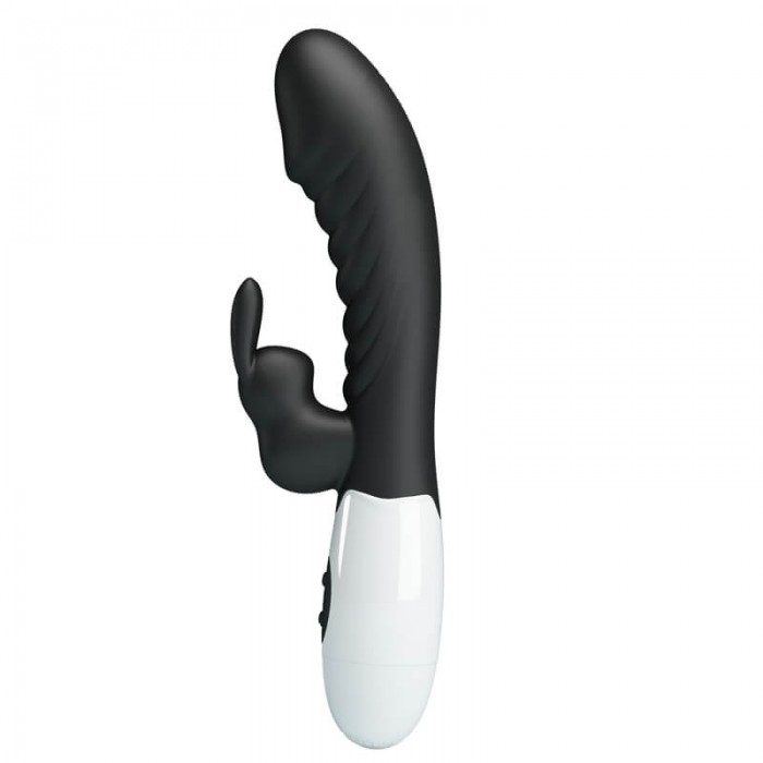 Pretty Love - Naughty Bunny Powerful Vibrating Massager Wand (Battery - Black)