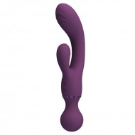 Pretty Love - All Roundet Double Head Vibrator Wand (Chargeable - Purple) Pretty Love - All Roundet Double Head Vibrator Wand (Chargeable - Purple)