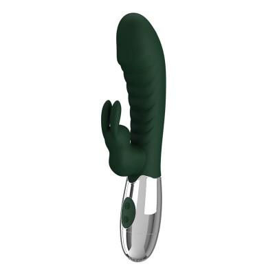 Pretty Love - Naughty Bunny Powerful Vibrating Massager Wand (Chargeable - Black)
