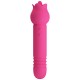 PRETTY LOVE - Chaley Tongue Licking Thrusting Vibration Massager (Chargeable - Red Rose)