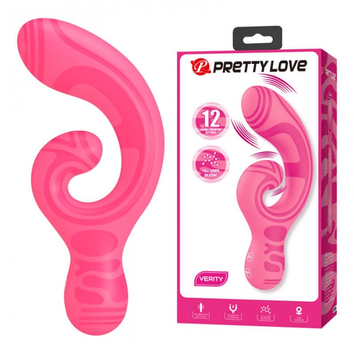 PRETTY LOVE - VERITY Pattern Dual-Motor Vibration Massager (Chargeable - Red Rose) PRETTY LOVE - VERITY Pattern Dual-Motor Vibration Massager (Chargeable - Red Rose)