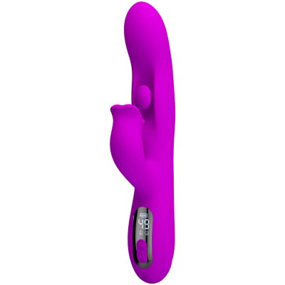 PRETTY LOVE - Yalanda LED Display Nodding Vibration Massager (Chargeable - Purple)
