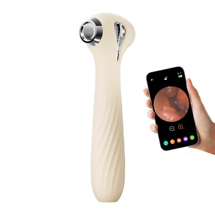 USA SVAKOM - HD Endoscope Heating Vibrator APP-CONTROLLED (Chargeable - White) USA SVAKOM - HD Endoscope Heating Vibrator APP-CONTROLLED (Chargeable - White)