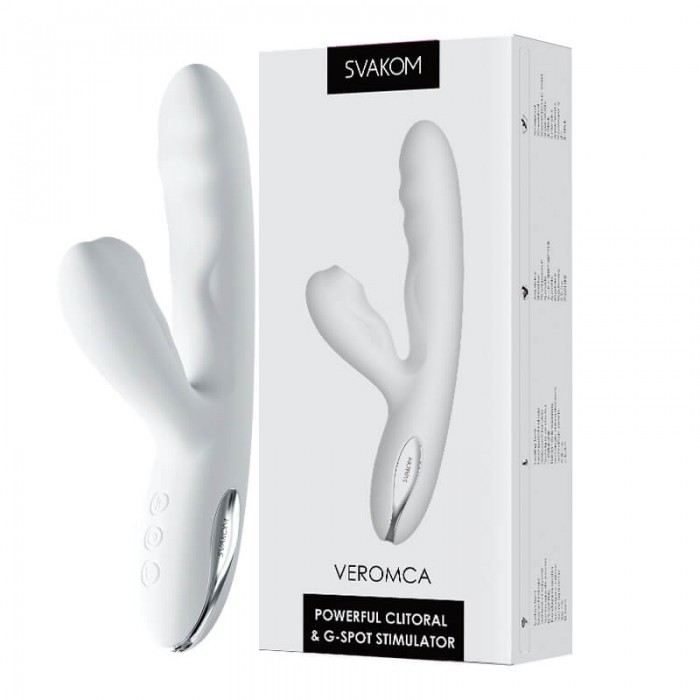 USA SVAKOM - VEROMCA Powerful Clitoral G-spot Stimulator (Chargeable - White) USA SVAKOM - VEROMCA Powerful Clitoral G-spot Stimulator (Chargeable - White)