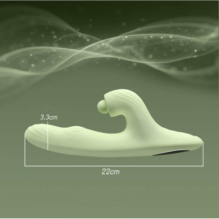QUER - NASHA Heating Licking AV Wand Vibrator (Chargeable - Green)