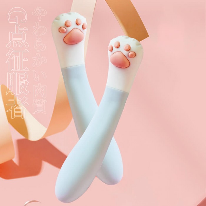 JUNDAOAI - Cat Paw Vibration Wand (Chargeable - White) JUNDAOAI - Cat Paw Vibration Wand (Chargeable - White)