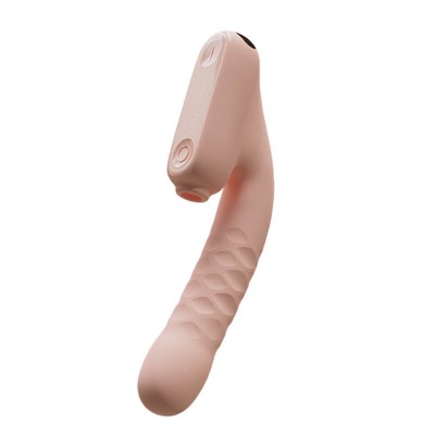 Qingnan - Suction Thrusting Heating Massage Wand (Chargeable - Pink) Qingnan - Suction Thrusting Heating Massage Wand (Chargeable - Pink)