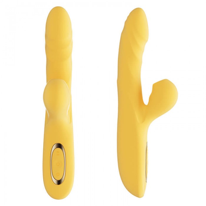 MizzZee - Love Pleasure Vibrating Thrusting Swinging Suction Warming Wand (Chargeable - Yellow) MizzZee - Love Pleasure Vibrating Thrusting Swinging Suction Warming Wand (Chargeable - Yellow)