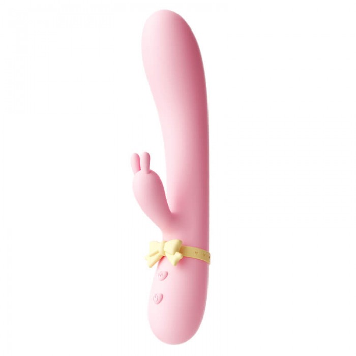 MizzZee - Moon Rabbit Heating Dual Vibrator Massage Wand (Chargeable - Pink)