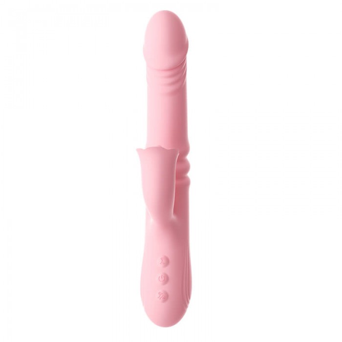MizzZee - HuanQu Warming Tongue Licking Thrusting Swing Vibrator Massager (Chargeable - Pink) MizzZee - HuanQu Warming Tongue Licking Thrusting Swing Vibrator Massager (Chargeable - Pink)