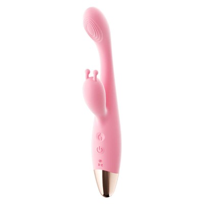 MizzZee - Little Crown Dual Vibrating Heating Wand (Chargeable - Pink)