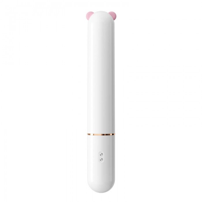 MizzZee - Little Bear Thrusting Suction Heated Wand (Chargeable - White)