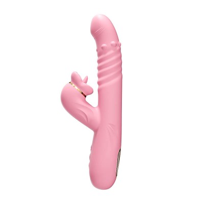 MizzZee - Oral Bliss Heating Licking Rotating Bead Vibrator (Chargeable - Pink)