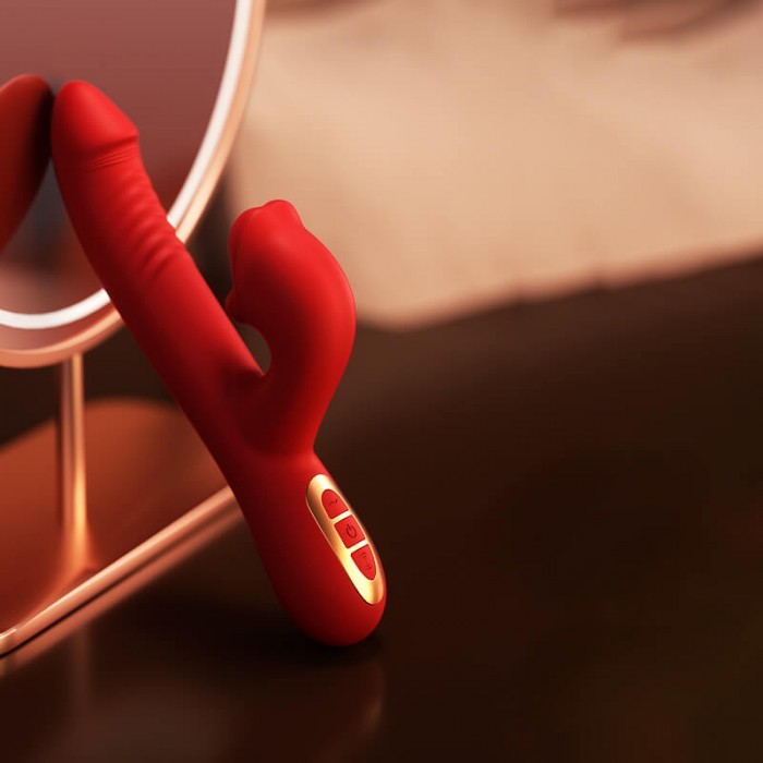 MizzZee - LipsJoy Automatic Thrusting Tongue Licking Vibrator (Chargeable - Red) MizzZee - LipsJoy Automatic Thrusting Tongue Licking Vibrator (Chargeable - Red)